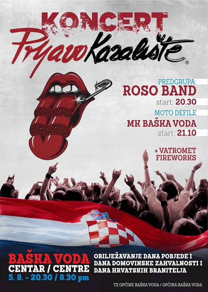 Kocert Prljavo Kazalište plakat