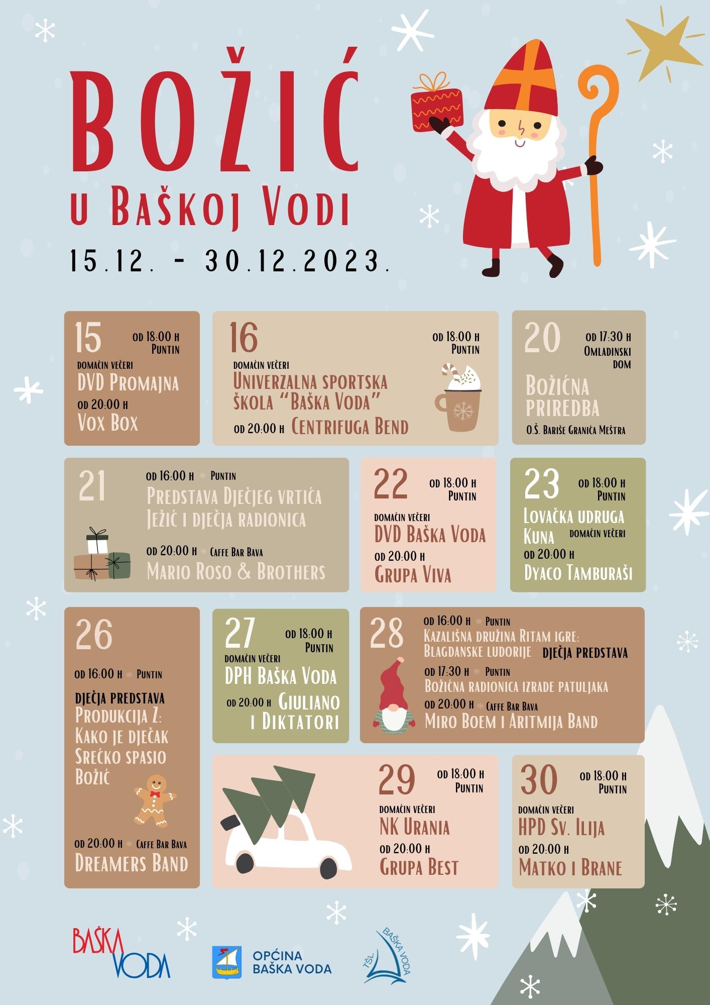 Božić u Baškoj Vodi 2023 A4 kalendar JPG