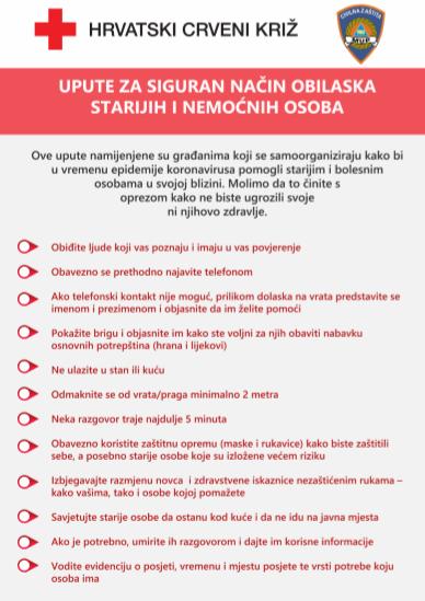 Upute za siguran pristup