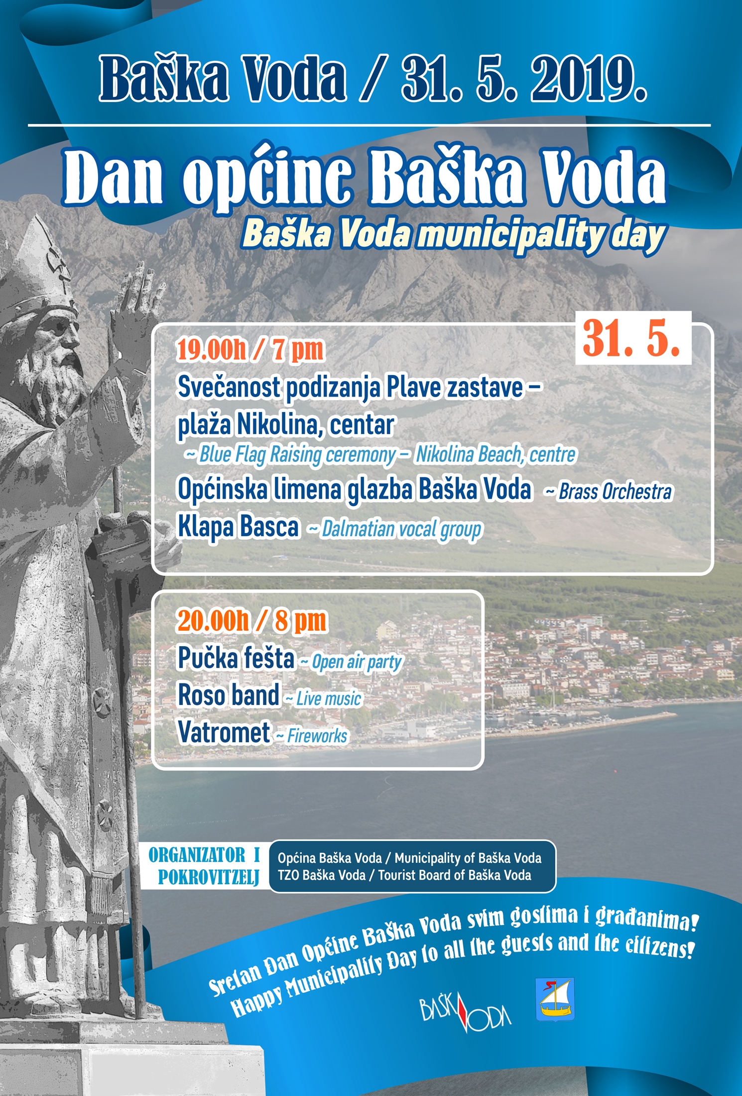 30. svibnja Dan Općine Baška Voda